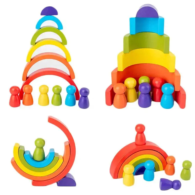Arc-en-ciel en Bois pour enfants - Mon Jouet Montessori