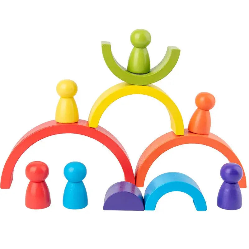 Arc-en-ciel en Bois pour enfants - Mon Jouet Montessori