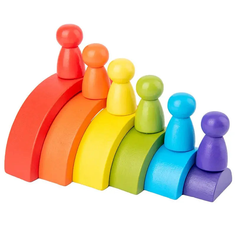 Arc-en-ciel en Bois pour enfants - Mon Jouet Montessori