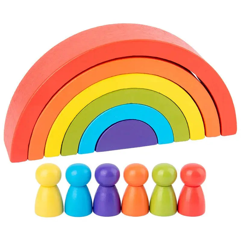 Arc-en-ciel en Bois pour enfants - Mon Jouet Montessori