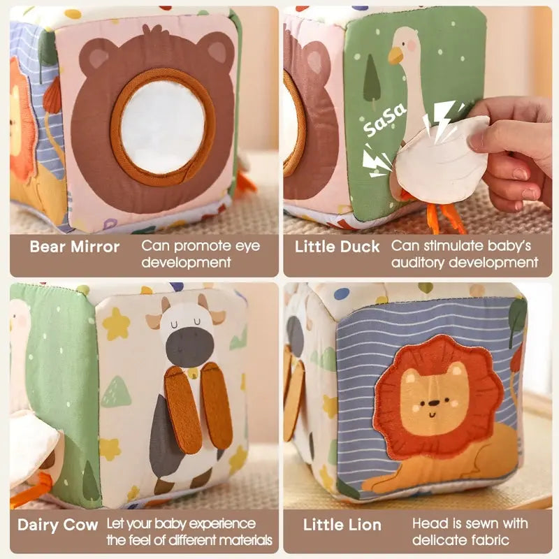 Baby Montessori Toy Magic Tissue Box Early Educational Learning Activity Sensory Toy Kid Finger Exercising Busy Board Game 0-18 - Mon Jouet Montessori