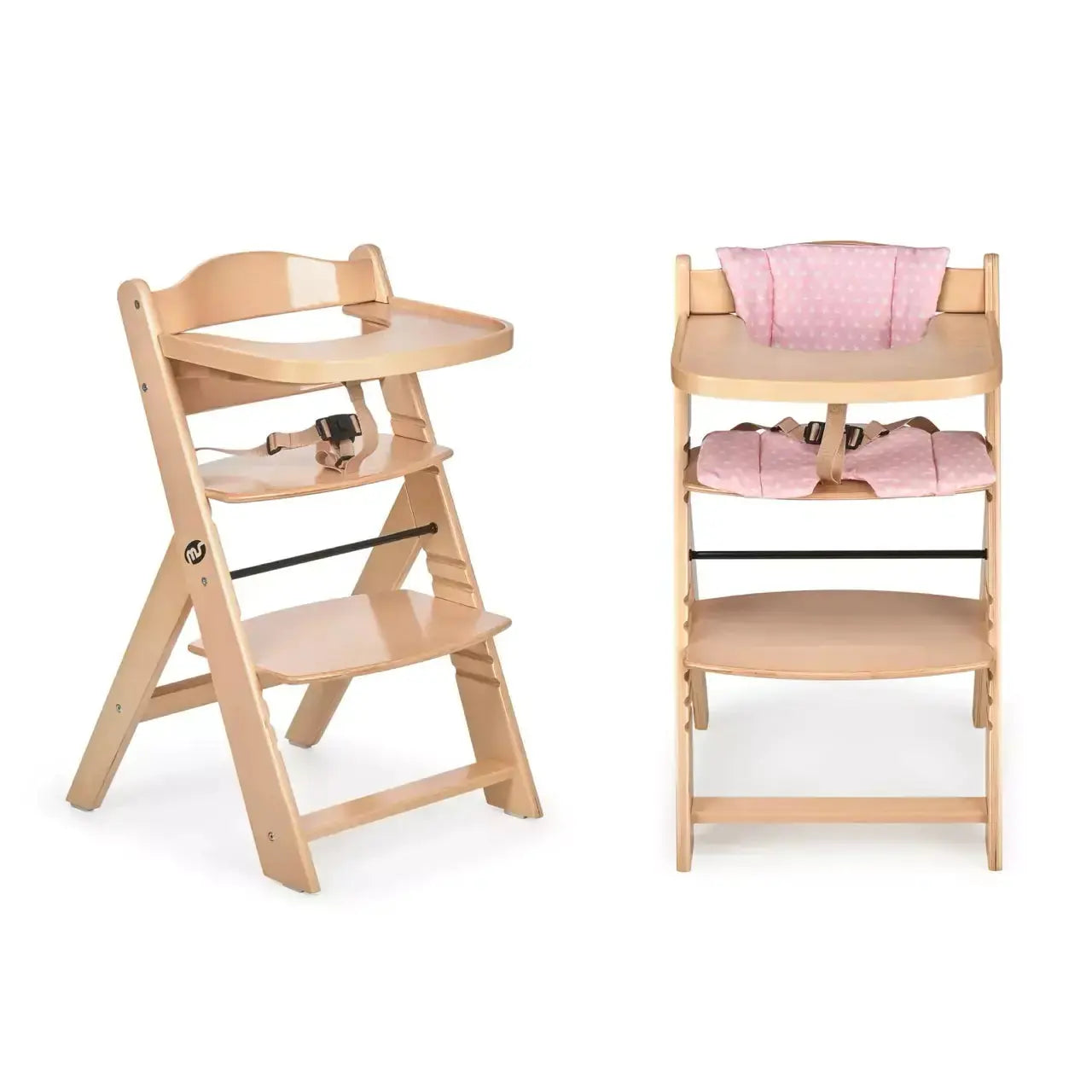 Chaise Haute 2-en-1 en Bois pour Bébé et Enfant - Évolutive de 6 Mois à 10 Ans - Mon Jouet Montessori