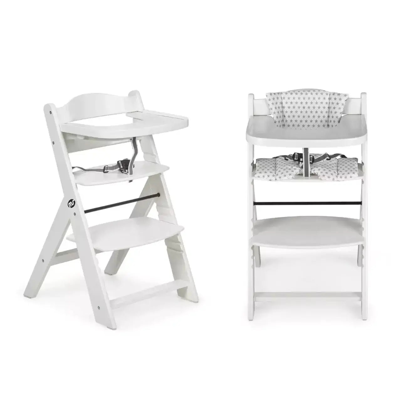 Chaise Haute 2-en-1 en Bois pour Bébé et Enfant - Évolutive de 6 Mois à 10 Ans - Mon Jouet Montessori