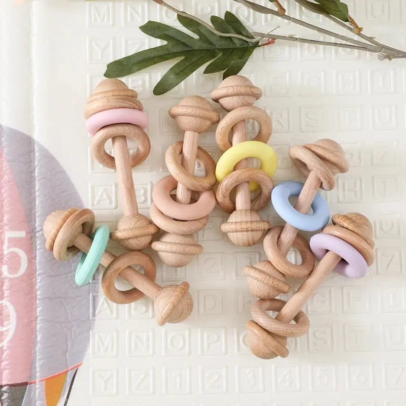 Hochet en Bois Anneau - Mon Jouet Montessori