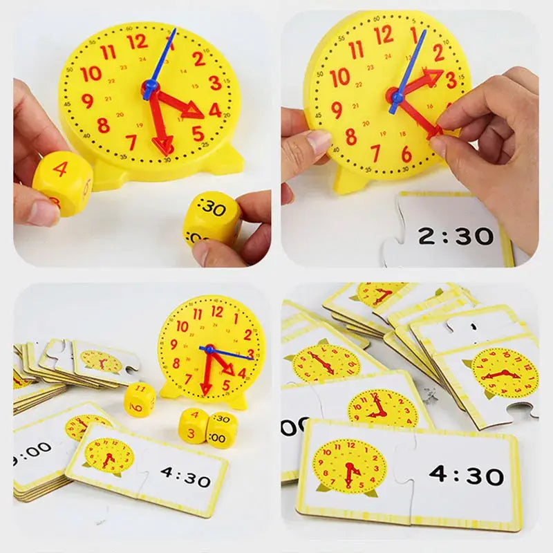 Horloge Éducative Montessori – Apprentissage du Temps pour Enfants | Jouet Pédagogique Ludique - Mon Jouet Montessori