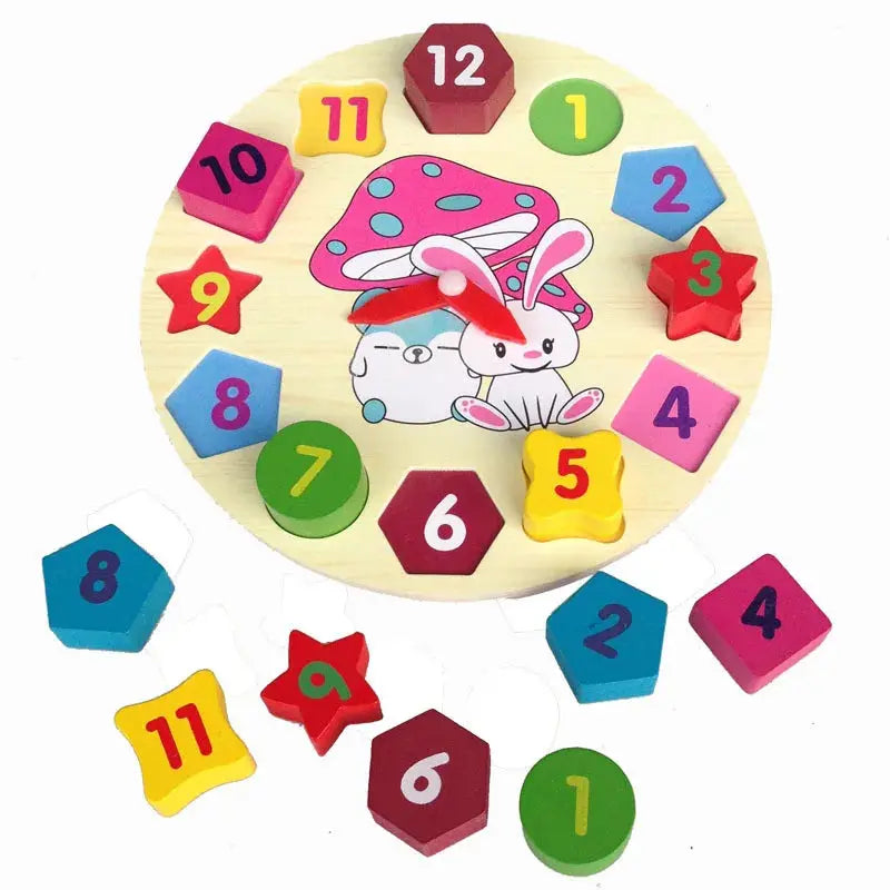 Horloge Éducative en Bois - Mon Jouet Montessori