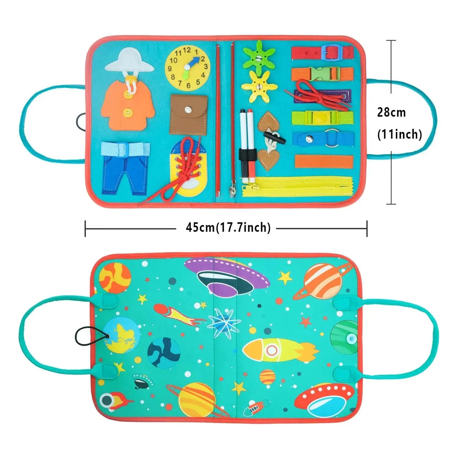 Kit Sensoriel Montessori 7 en 1 - Tableau d'Apprentissage pour Tout-Petits - Mon Jouet Montessori