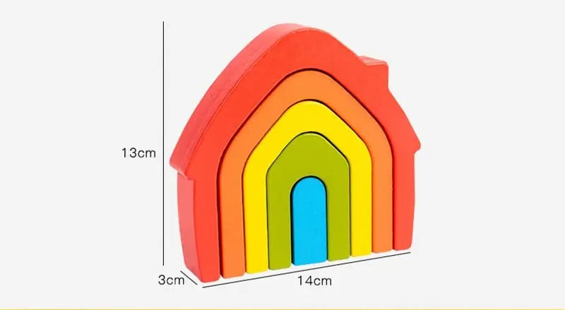 Petits Arc - En - Ciel Pastel En Bois - Mon Jouet Montessori