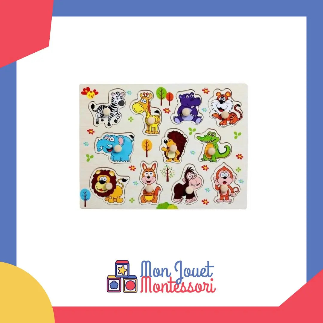 Plateau Montessori Animaux du Zoo Mon Jouet Montessori