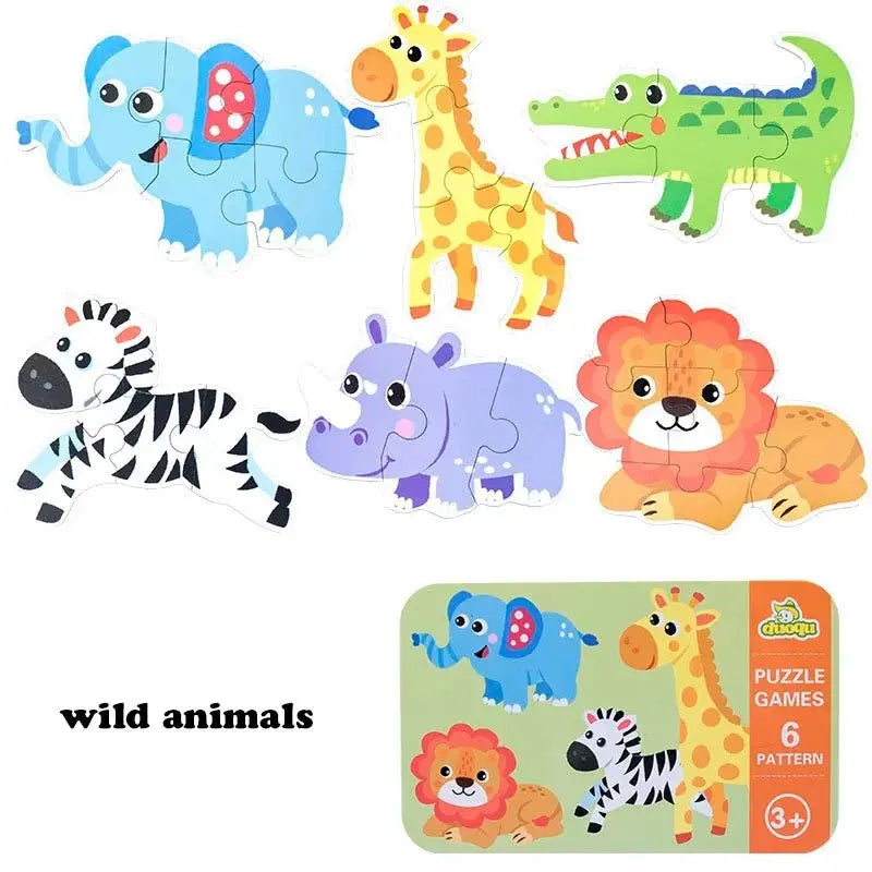 Puzzle Formes avec Boîte Métallique - Jeu Éducatif pour Enfants - Mon Jouet Montessori