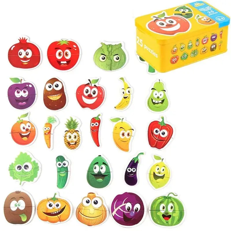 Puzzle Formes avec Boîte Métallique - Jeu Éducatif pour Enfants - Mon Jouet Montessori