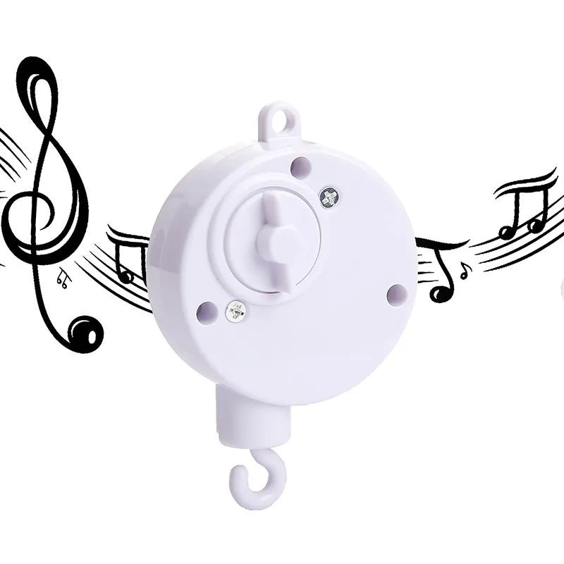 Boîte à musique mobile en bois pour nouveau-né, hochet en feutre pour bébé de 0 à 12 mois, support de cloche de lit au crochet, jouet CPull pour bébé - Mon Jouet Montessori