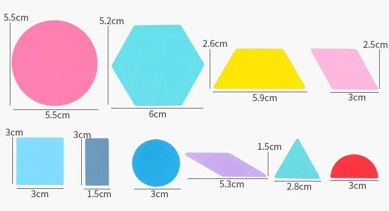 Set Puzzle Tangram 180 Pièces - Mon Jouet Montessori
