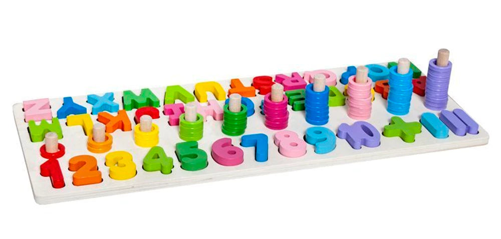 Détails et finitions du puzzle alphabet en bois éducatif