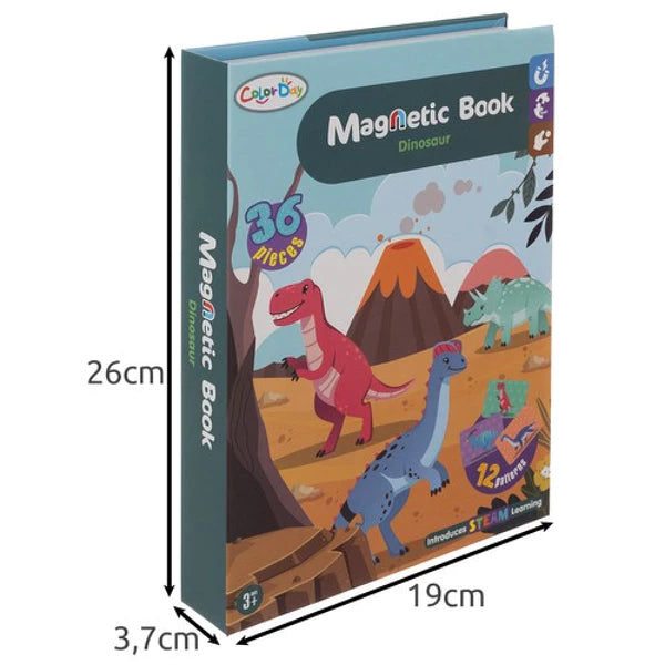 Puzzle dinosaure 3 ans magnétique en boîte pour enfant