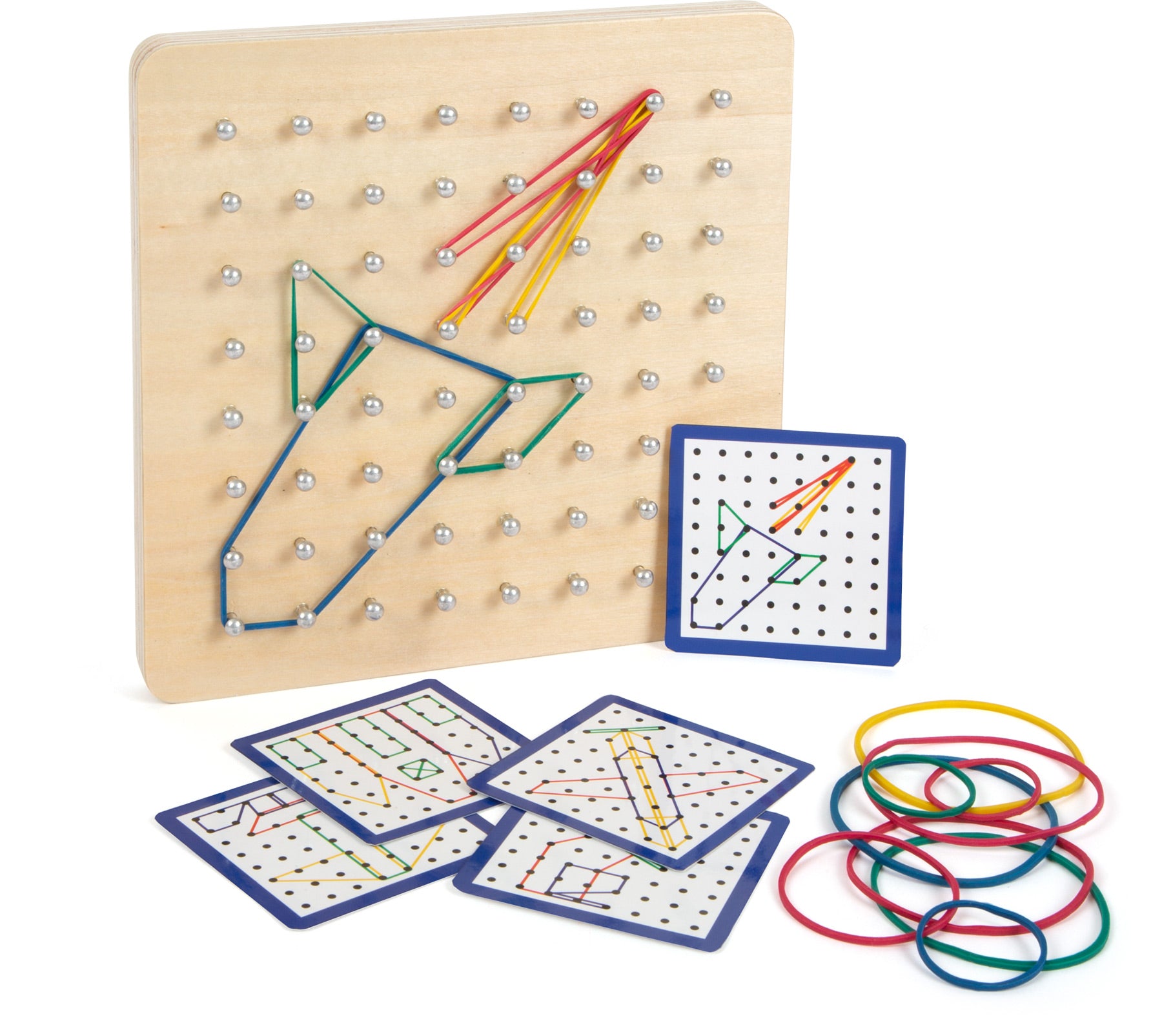 Géoboard Montessori en bois 72 élastiques Small Foot