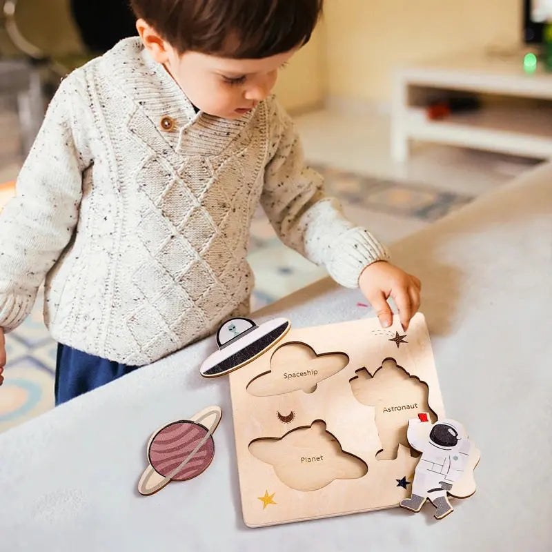 1Pc Wooden Montessori Toy Cartoon Whale Tangram 3D Puzzle Cognitive Toy Early Learning Education Toys Kids Children Gift -  Mon Jouet Montessori