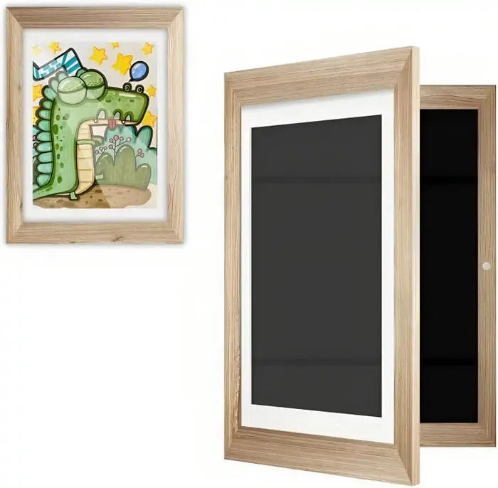 Cadre pour les dessins de vos enfants - ouverture magnétique et réserve de dessin avec élastique -  Mon Jouet Montessori