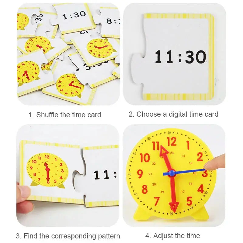 Horloge Éducative Montessori – Apprentissage du Temps pour Enfants | Jouet Pédagogique Ludique -  Mon Jouet Montessori