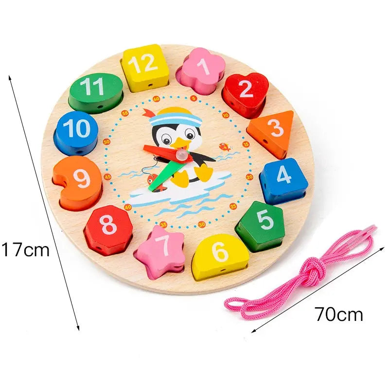 Horloge Éducative en Bois -  Mon Jouet Montessori