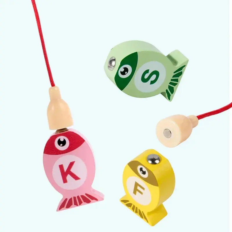 Jeu de pêche Magnétique Montessori en Bois -  Mon Jouet Montessori