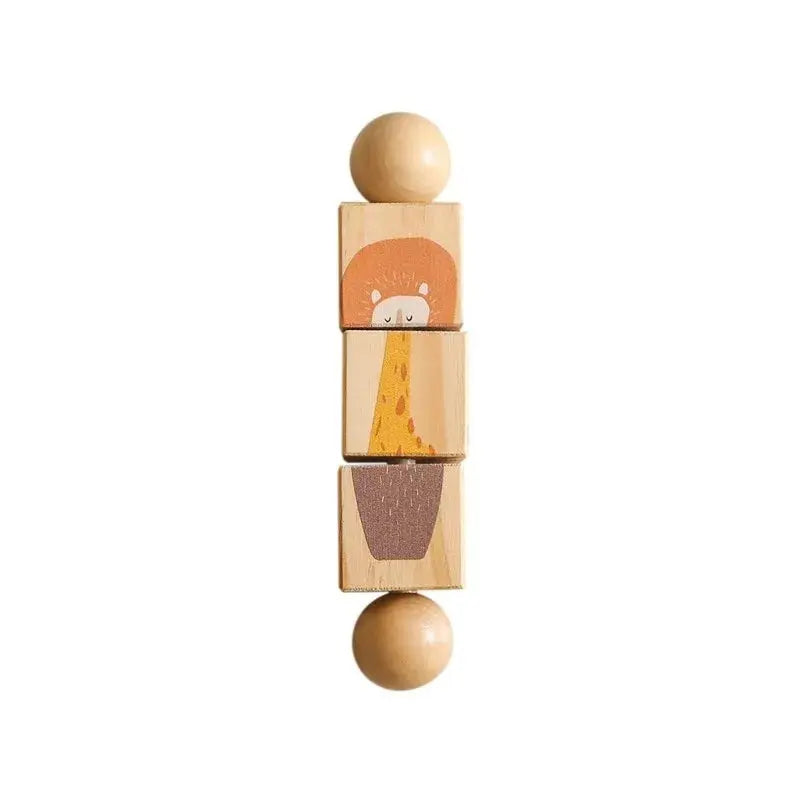 Jouet en Bois Éducatif Animaux - Puzzle Rotatif et Éveil Sensoriel -  Mon Jouet Montessori