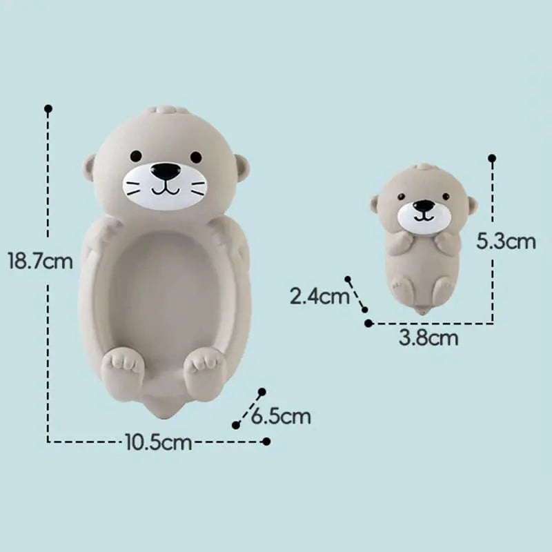 Jouets de bain pour bébé, ensemble familial d'animaux, salle de bain, baignoire, jeu d'eau, jouets de bain flottants en Silicone souple cognitif pour enfants en bas âge -  Mon Jouet Montessori