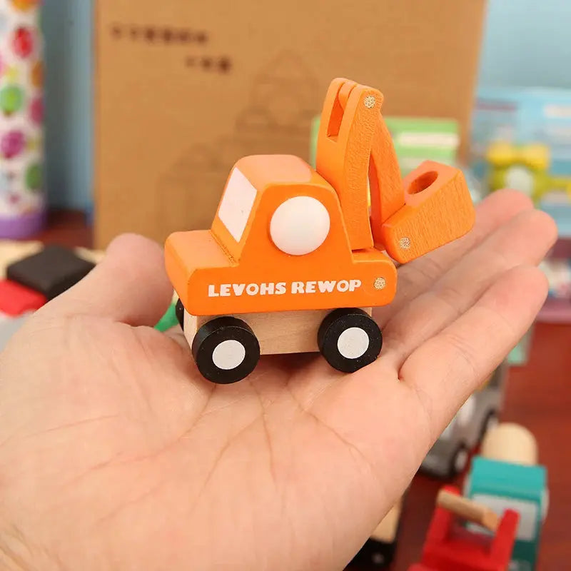 Lot de 12 Mini Voitures en Bois - Jouet Educatif pour Enfants dès 3 Ans -  Mon Jouet Montessori