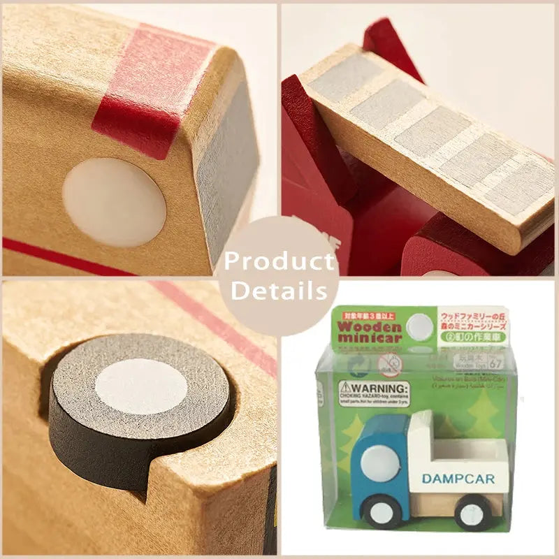 Lot de 12 Mini Voitures en Bois - Jouet Educatif pour Enfants dès 3 Ans -  Mon Jouet Montessori