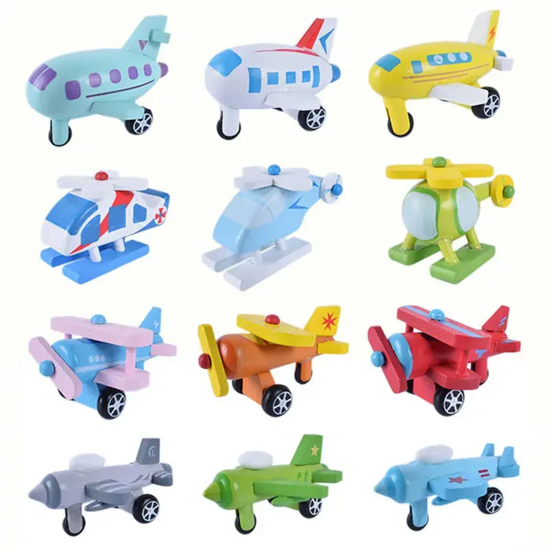 Lot de 12 Mini Voitures en Bois - Jouet Educatif pour Enfants dès 3 Ans -  Mon Jouet Montessori