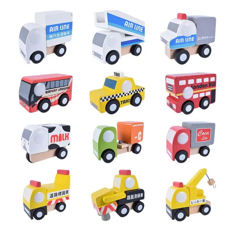 Lot de 12 Mini Voitures en Bois - Jouet Educatif pour Enfants dès 3 Ans -  Mon Jouet Montessori