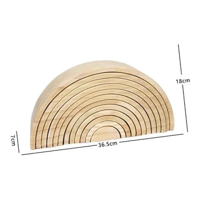 Petits Arc - En - Ciel Pastel En Bois - Mon Jouet Montessori