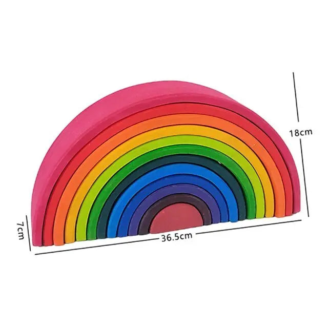 Petits Arc - En - Ciel Pastel En Bois - Mon Jouet Montessori