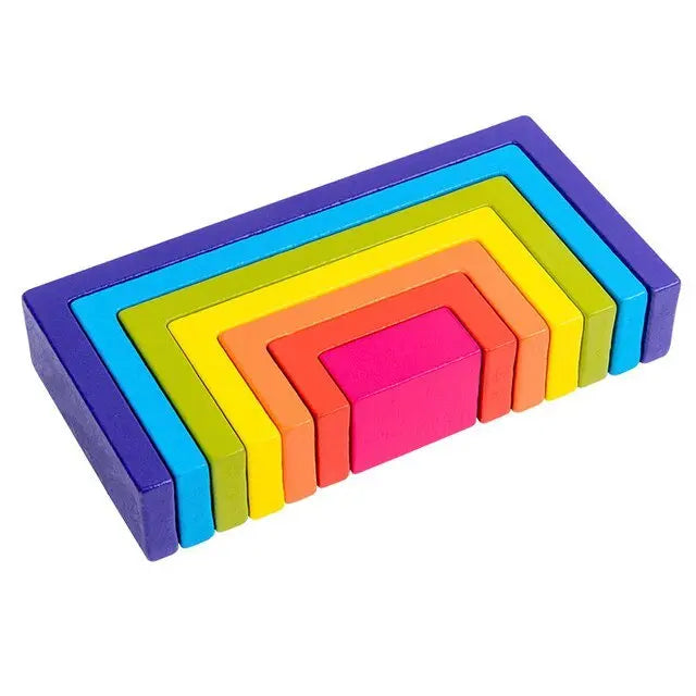 Petits Arc - En - Ciel Pastel En Bois - Mon Jouet Montessori