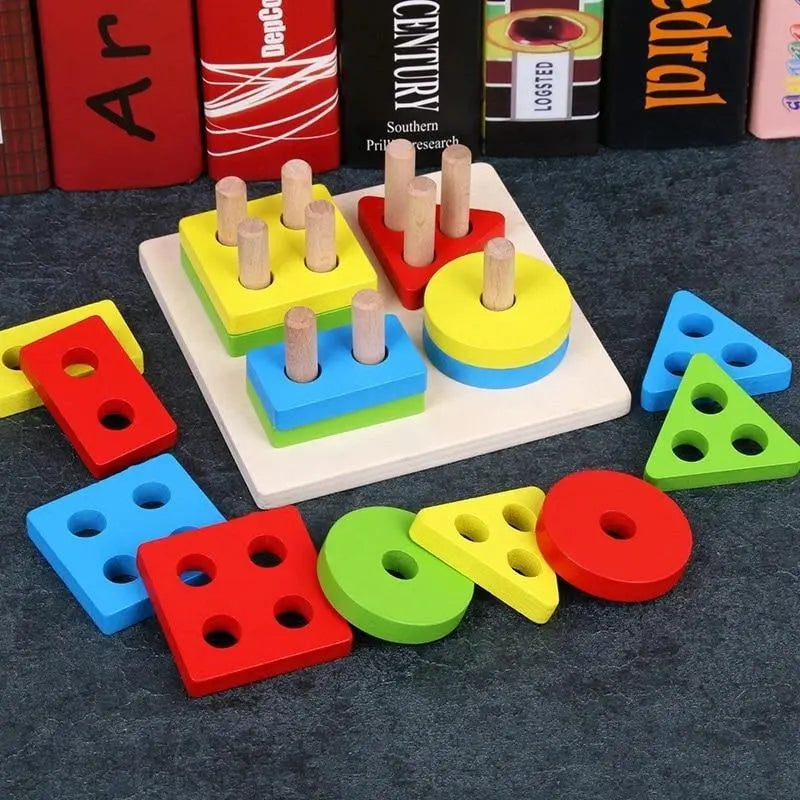 Plateau Montessori 4 Formes - Mon Jouet Montessori
