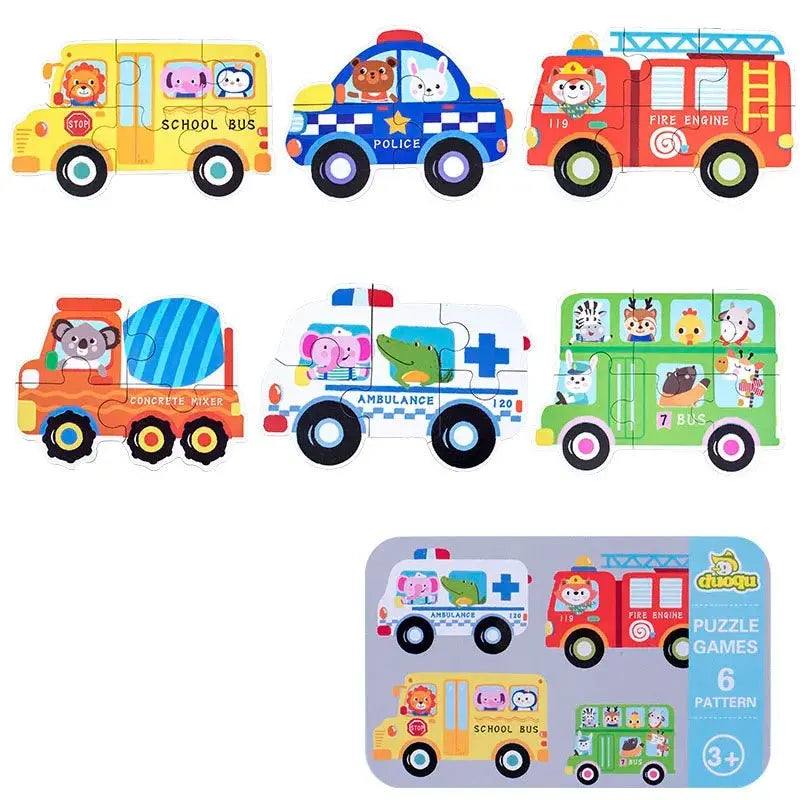 Puzzle Formes avec Boîte Métallique - Jeu Éducatif pour Enfants - Mon Jouet Montessori