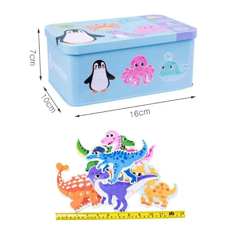 Puzzle Formes avec Boîte Métallique - Jeu Éducatif pour Enfants - Mon Jouet Montessori