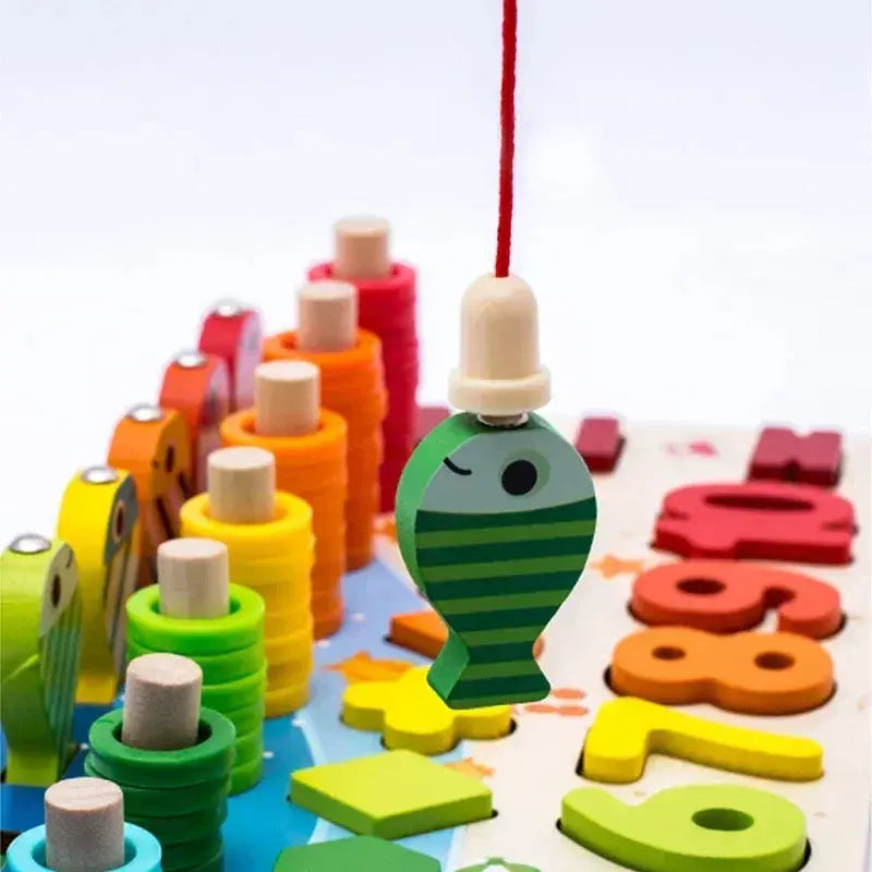 Puzzle Montessori Bois Ocean 5 en 1 -  Mon Jouet Montessori
