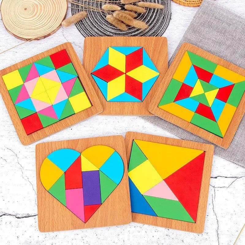 Puzzle Tangram Formes Géométriques - Mon Jouet Montessori