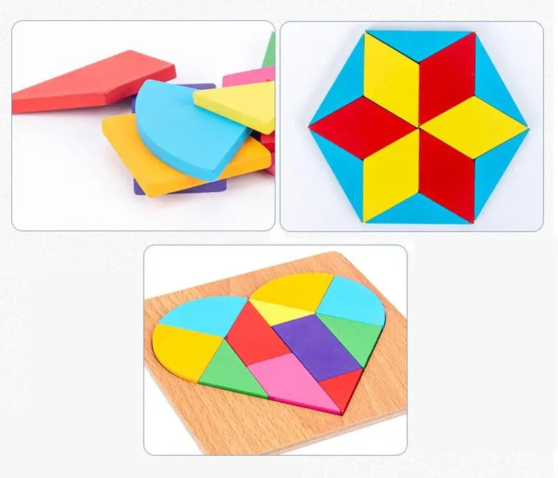 Puzzle Tangram Formes Géométriques - Mon Jouet Montessori