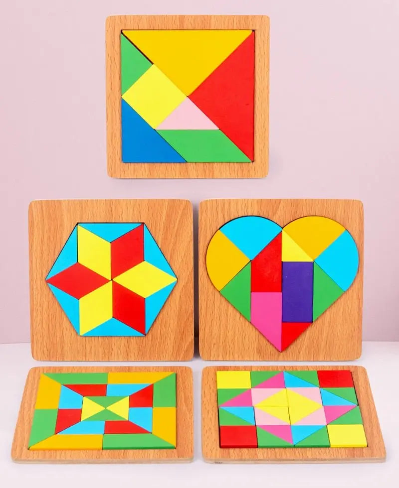 Puzzle Tangram Formes Géométriques - Mon Jouet Montessori