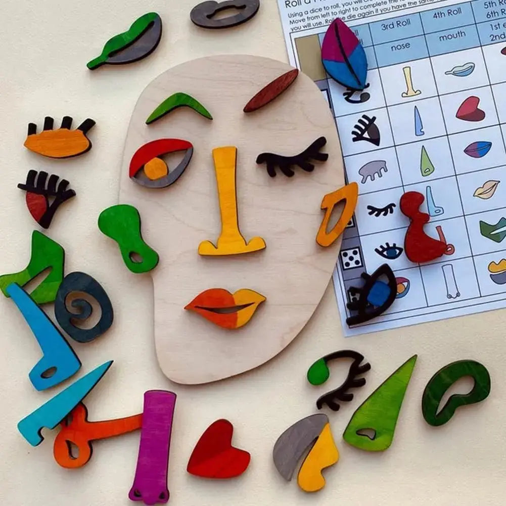 Puzzle visage artistique pour enfants - Mon Jouet Montessori