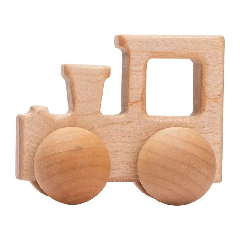 Voiture en bois pour bébé, bloc en bois pour bébés, sans BPA, hêtre biologique, forme animale, jouet pour bébé, jouets Montessori, artisanat fait à la main -  Mon Jouet Montessori