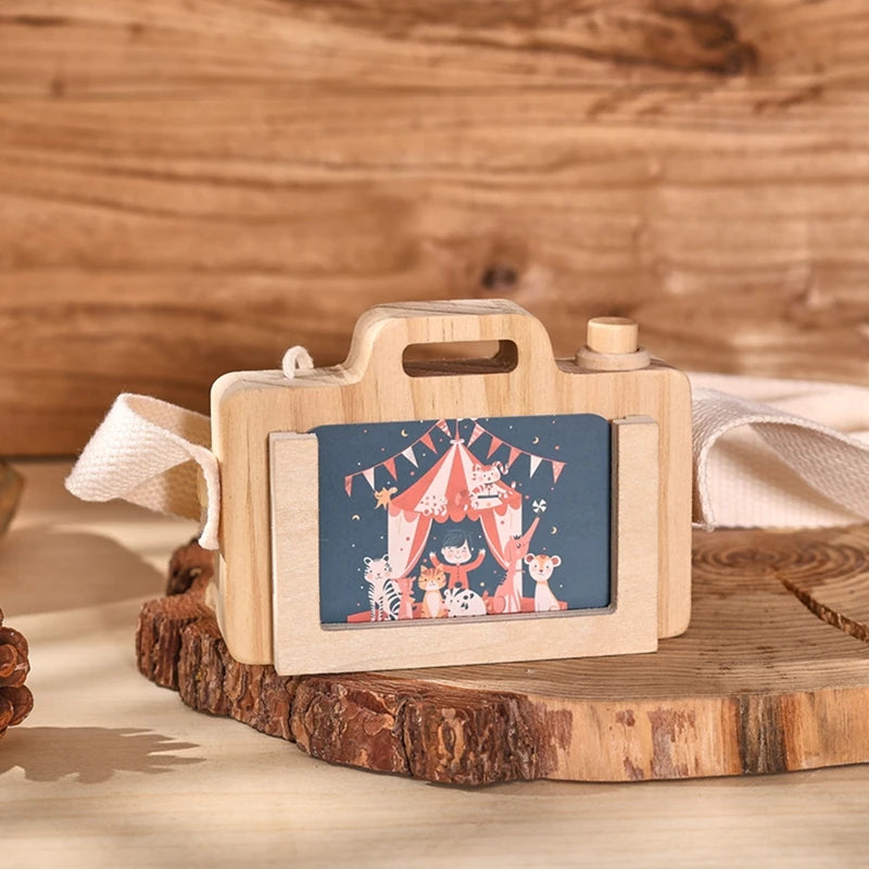 Jouet Puzzle avec caméra en bois avec cartes, jouets Montessori pour enfants, cadeaux de bricolage en bois faits à la main, décoration de chambre de bébé, jouet d'extérieur -  Mon Jouet Montessori