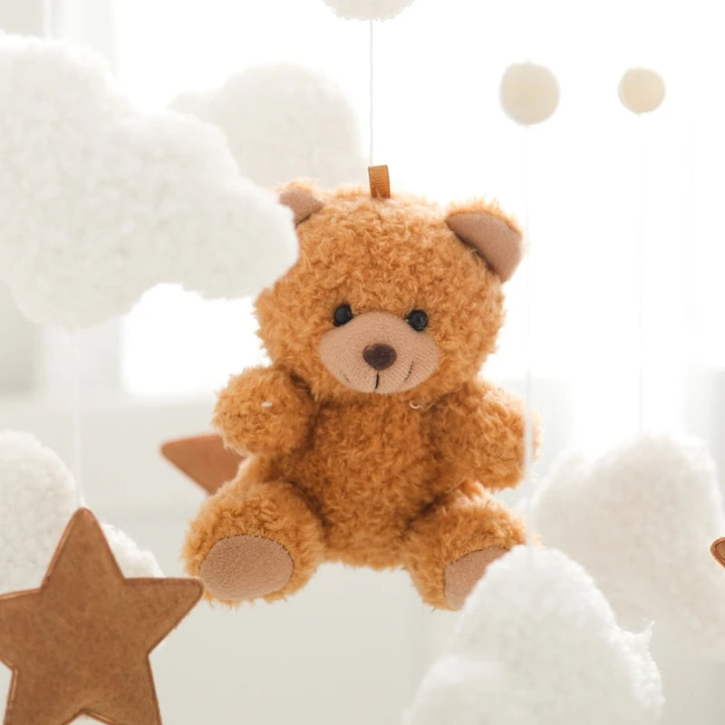 Hochet en bois pour bébé de 0 à 12 mois, Mobile sur le lit, boîte à musique pour nouveau-né, cloche de lit, support de jouets suspendu, jouets pour bébé, berceau et garçon -  Mon Jouet Montessori