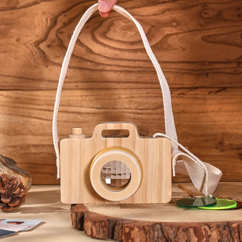 Jouet Puzzle avec caméra en bois avec cartes, jouets Montessori pour enfants, cadeaux de bricolage en bois faits à la main, décoration de chambre de bébé, jouet d'extérieur -  Mon Jouet Montessori