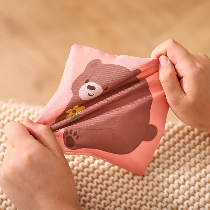Jouet Montessori pour bébé, boîte à mouchoirs magique en coton, exercice des doigts, jeu de société occupé, jouet éducatif, hochet doux, livre en tissu, cadeau -  Mon Jouet Montessori